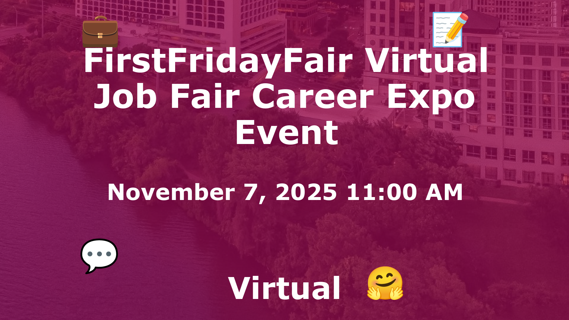 FirstFridayFair Virtual Job Fair Career Expo Event event image